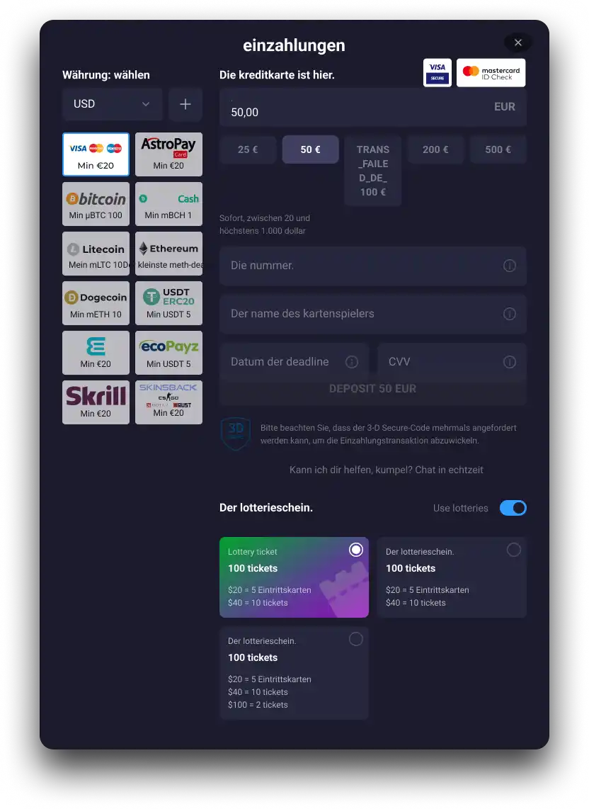 Abhebungszeit bei Roll XO Casino